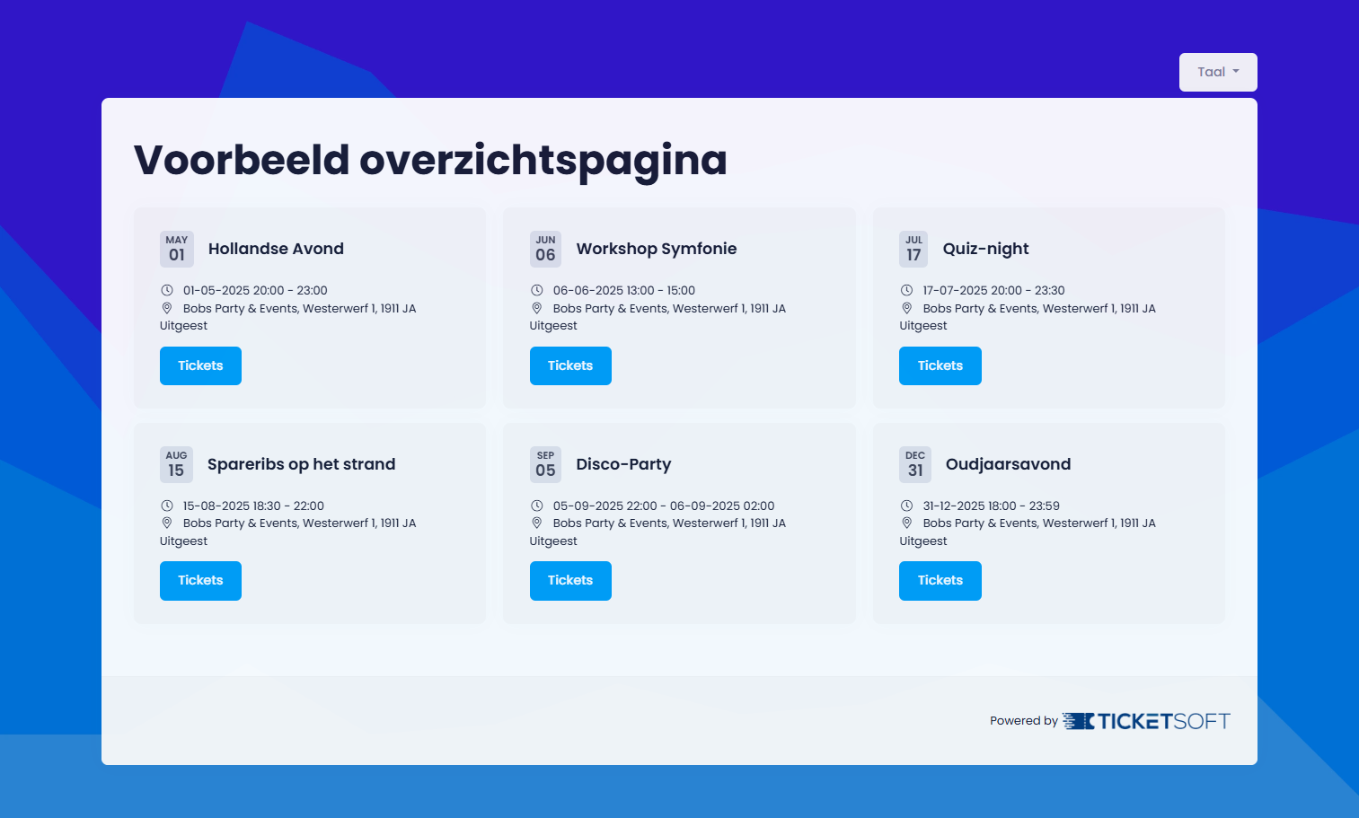 Ticketshop bekijken