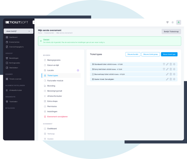 Flexibele ticketopties