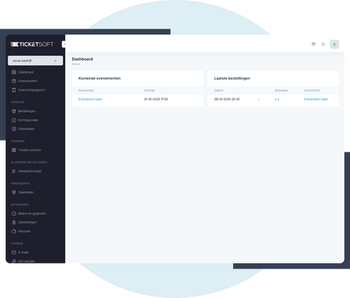 Dashboard & Evenementbeheer