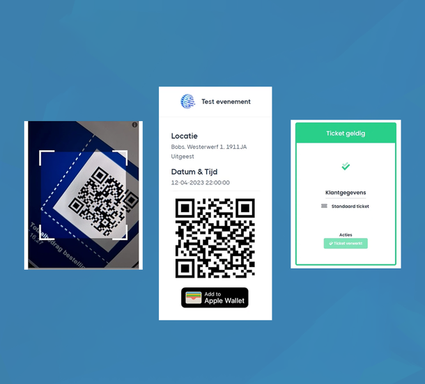 Toegangscontrole met gratis ticketscanner
