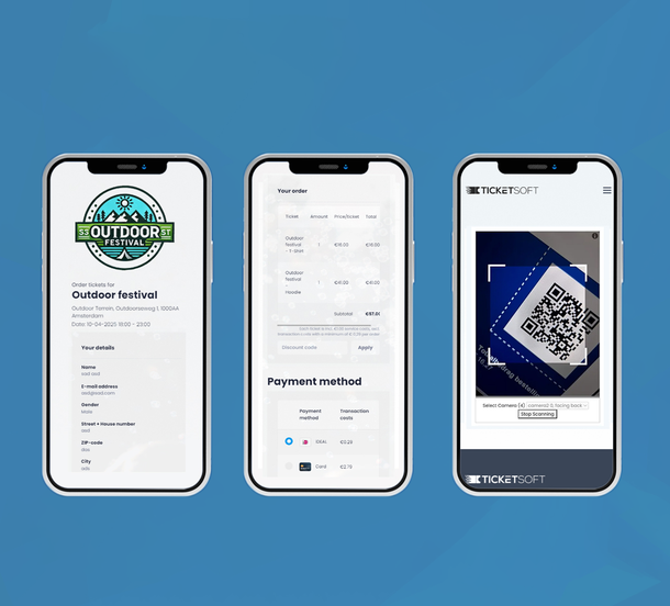 Gebruik onze ticketscanner voor elk evenement