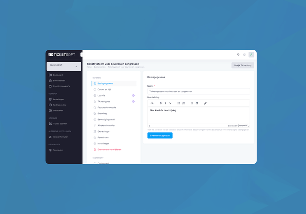 Ticketsysteem voor beurzen