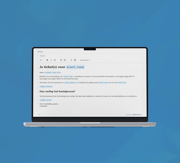 Maatwerk ticketsysteem voor elk evenement