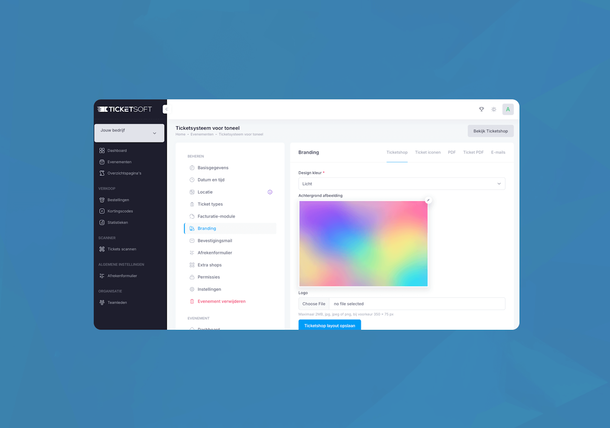 Ticketsysteem voor toneel