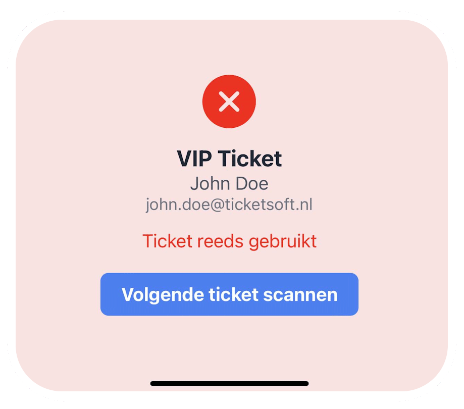 Tickets scannen