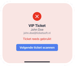 Tickets scannen