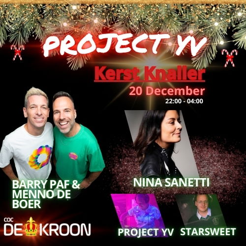Logo PROJECT YV  - KERSTKNALLER!