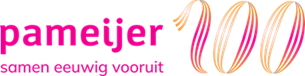 Logo Jubileumborrel voor oud-medewerkers Pameijer
